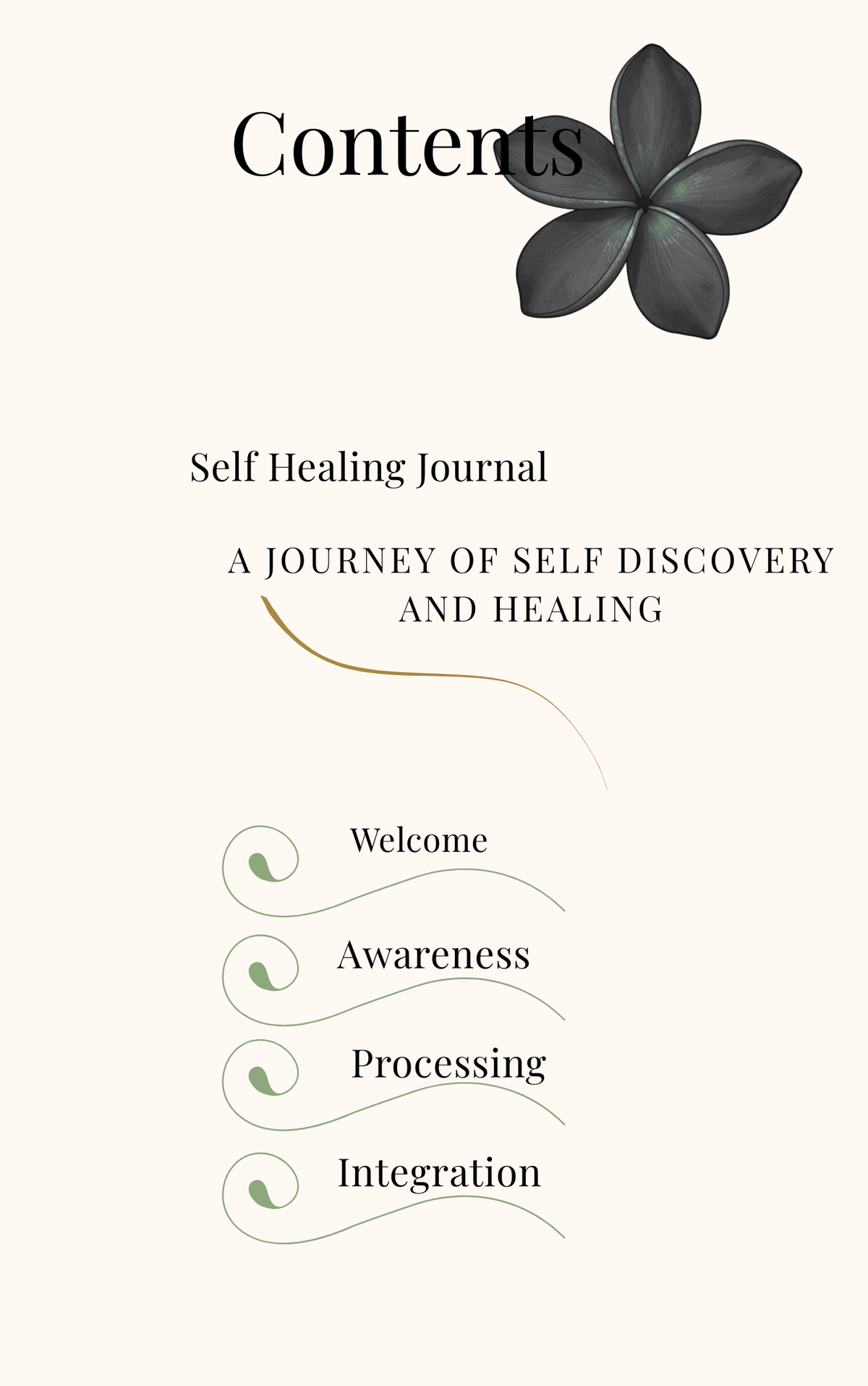 Heal in Pink (Printer Friendly Black and White Version)