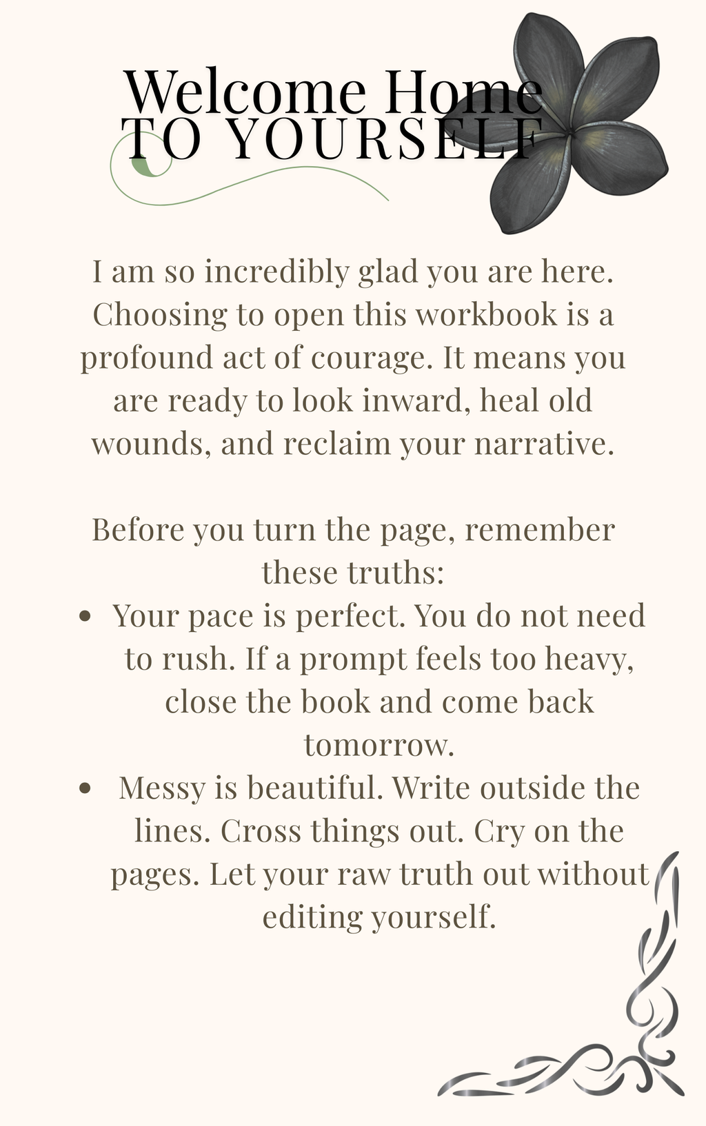 Heal in Pink (Printer Friendly Black and White Version)