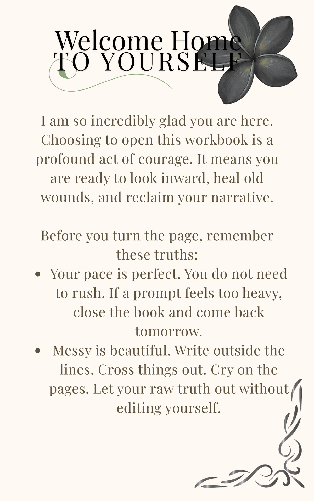 Heal in Pink (Printer Friendly Black and White Version)