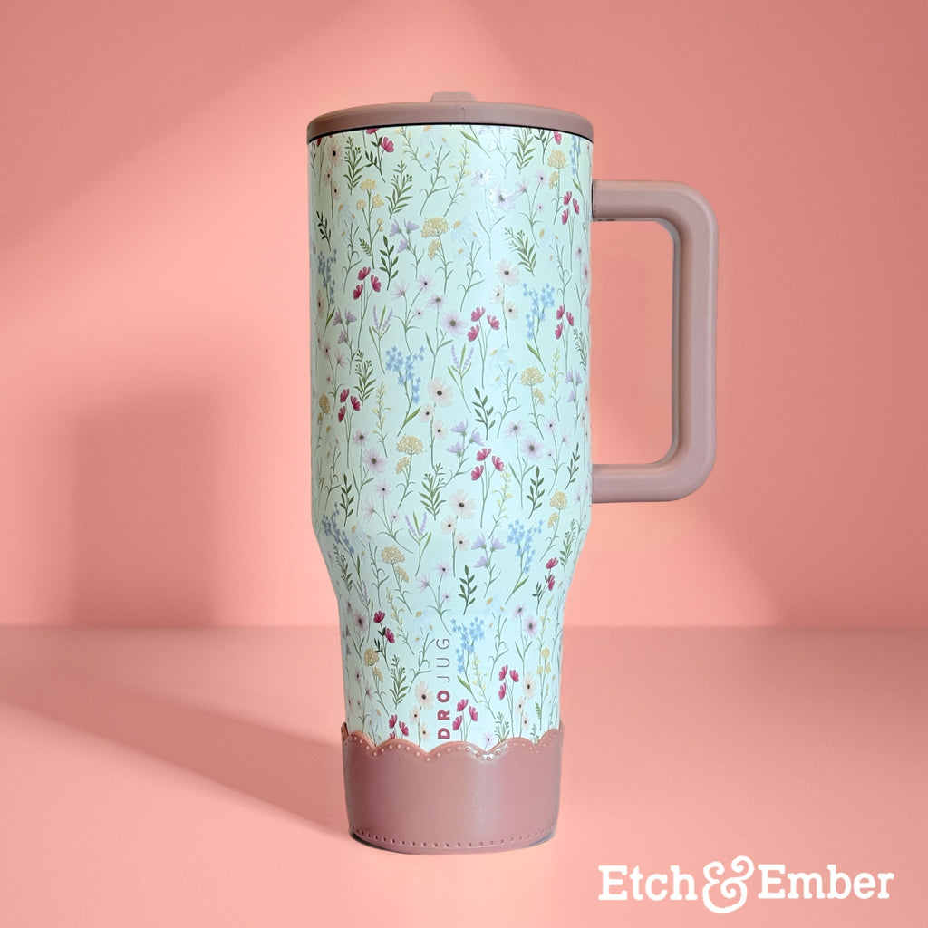 Antique Pink Scalloped  Boot