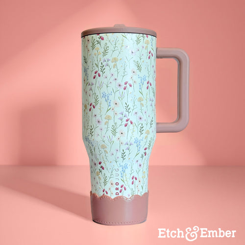 Antique Pink Scalloped  Boot