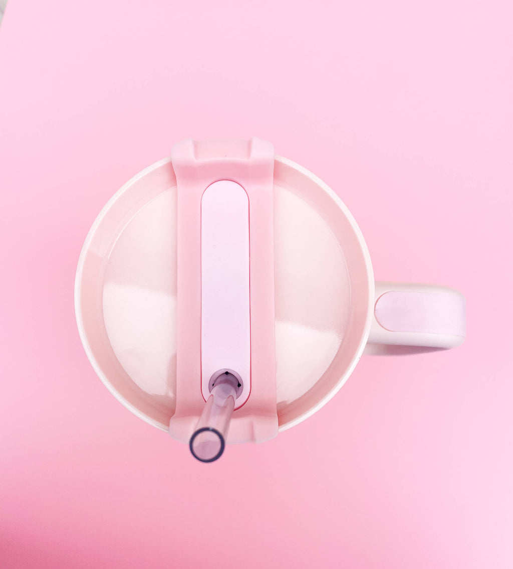 Cream & Pink Floral 40oz Tumbler