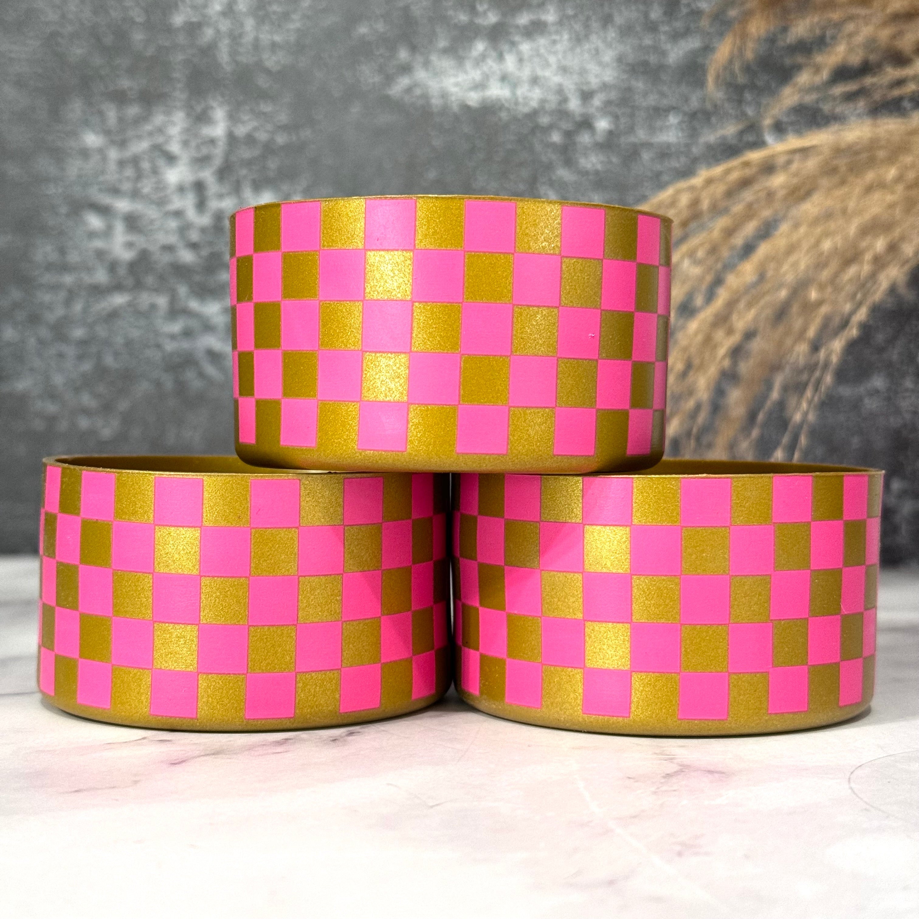 Gold Pink Parade CHECKERS  Boot