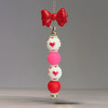 Hearts Pink & Red Bar Charm - Tumbler Handle Charm