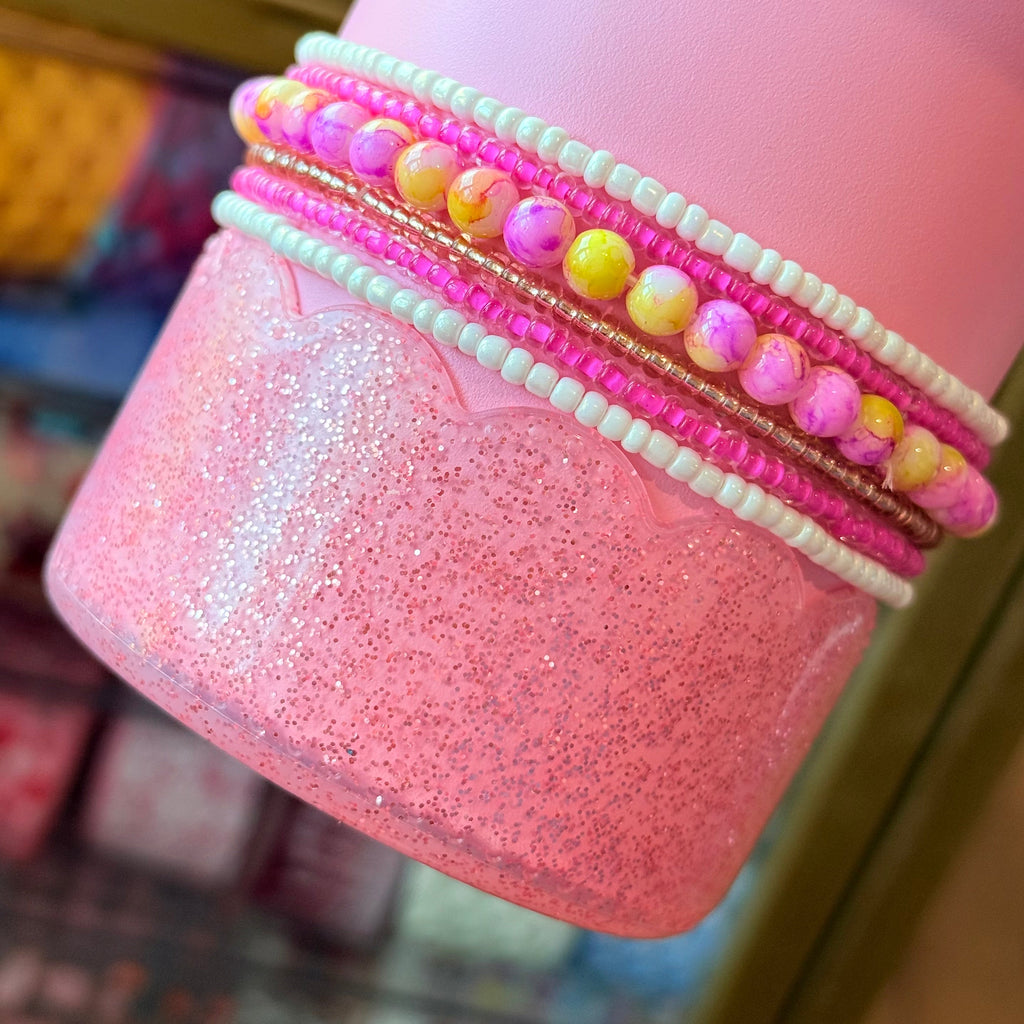 Blush Glitter Cup Boot