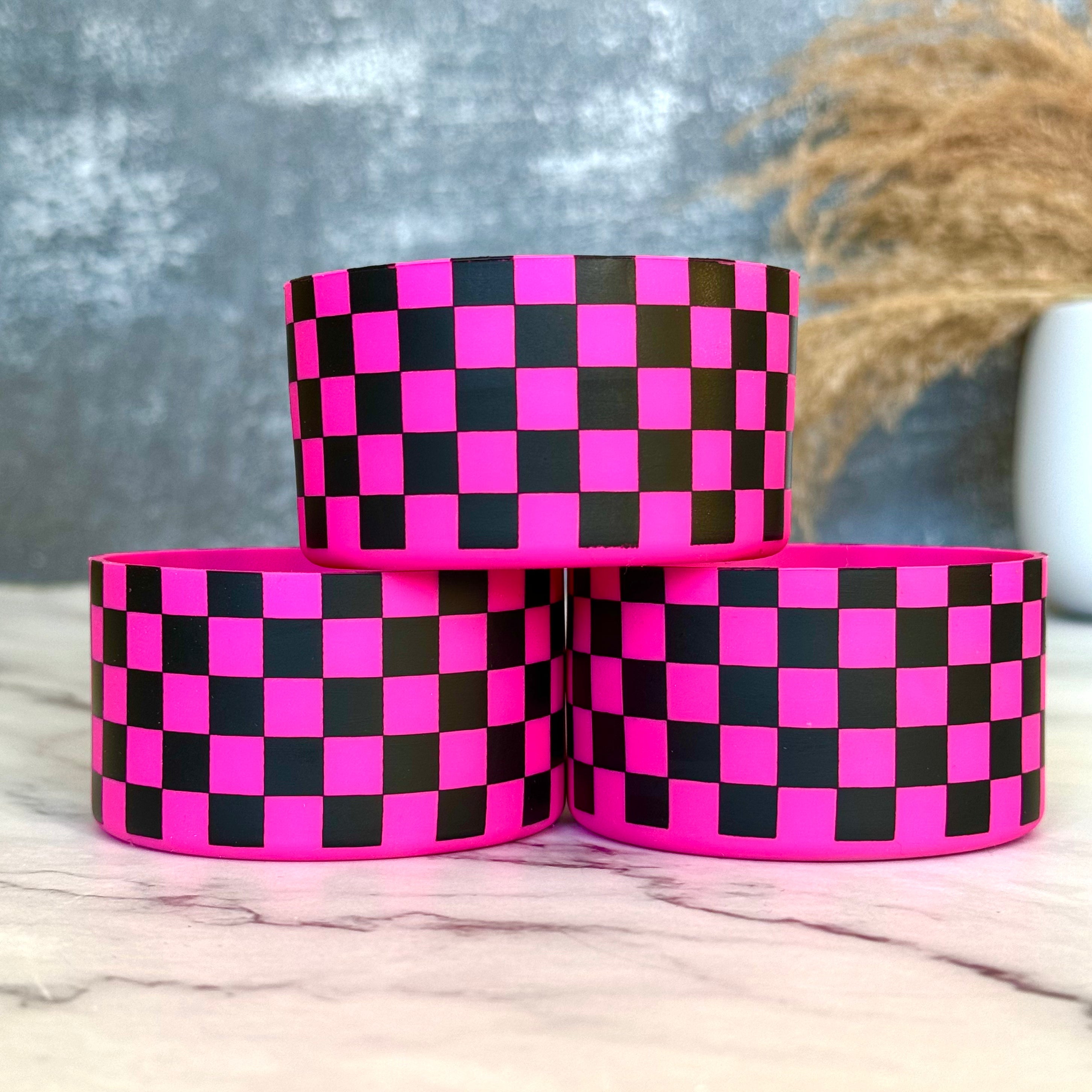 Ravishing Pink Checkers  Boot  NEW!