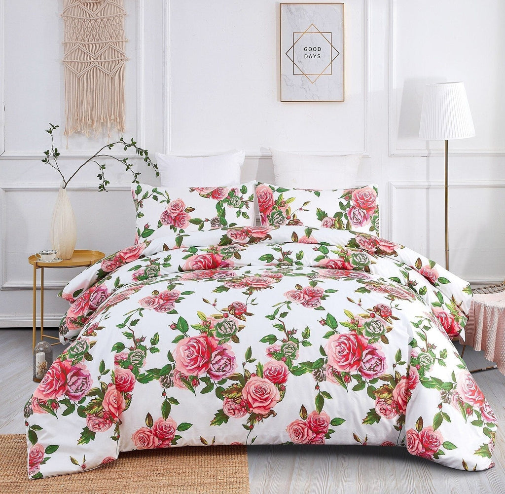 Spring Blossom Pink Duvet Set