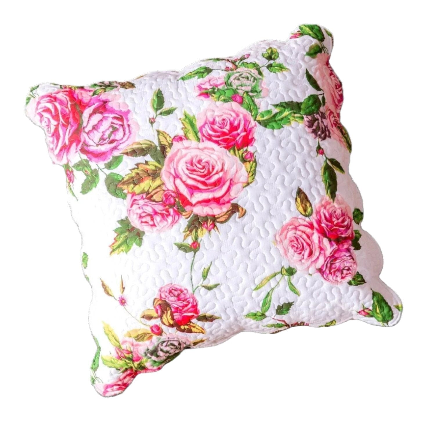 Spring Blossom Pink Euro Cover
