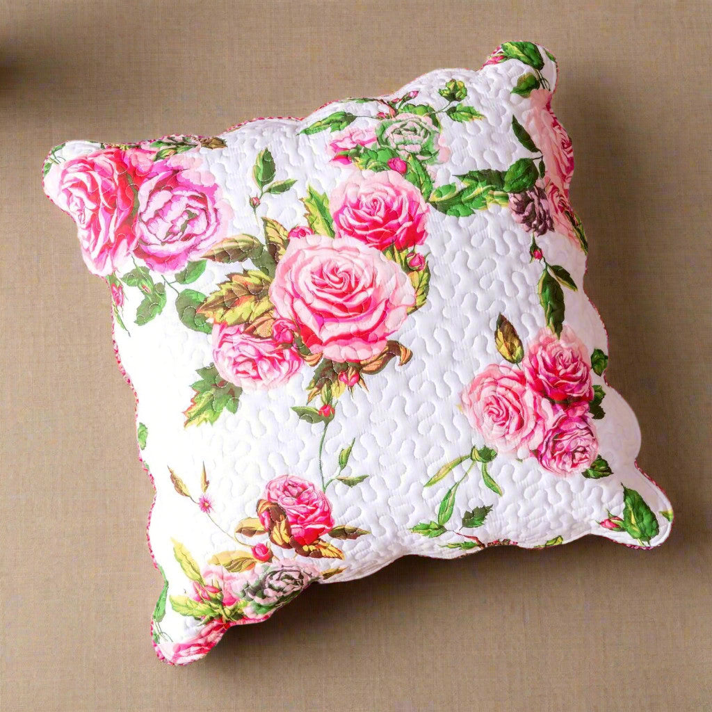 Spring Blossom Pink Euro Cover