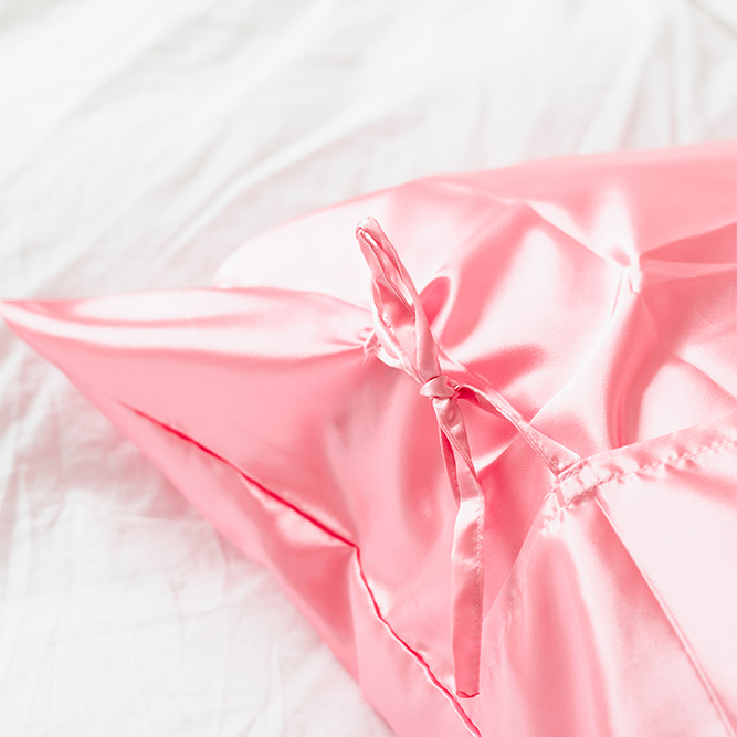 Pink Satin Dream Pillowcase Set